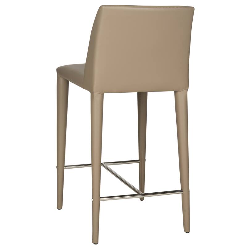 SAFAVIEH Merry Mid-Century 26-inch Black Counter Stool (Set of 2) - 22.6" x 17.4" x 36.2" - 23Wx17Dx36H