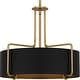 preview thumbnail 7 of 7, Hanley 4-Light Aged Brass Pendant - Aged Brass