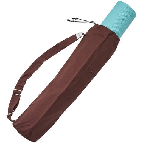 Sol Living Cotton Yoga Mat Carrier Bag for Yoga Mat with Drawstring