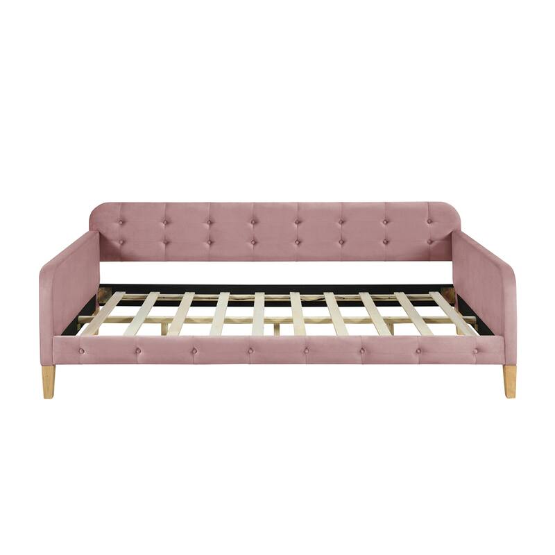 Twin Size Upholstered Dayed with 4 Support Legs