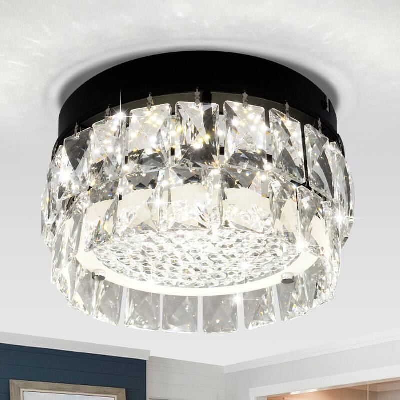 LED Flush Mount Crystal Ceiling Light Crystals Flush Mount Ceiling Lights - N/A