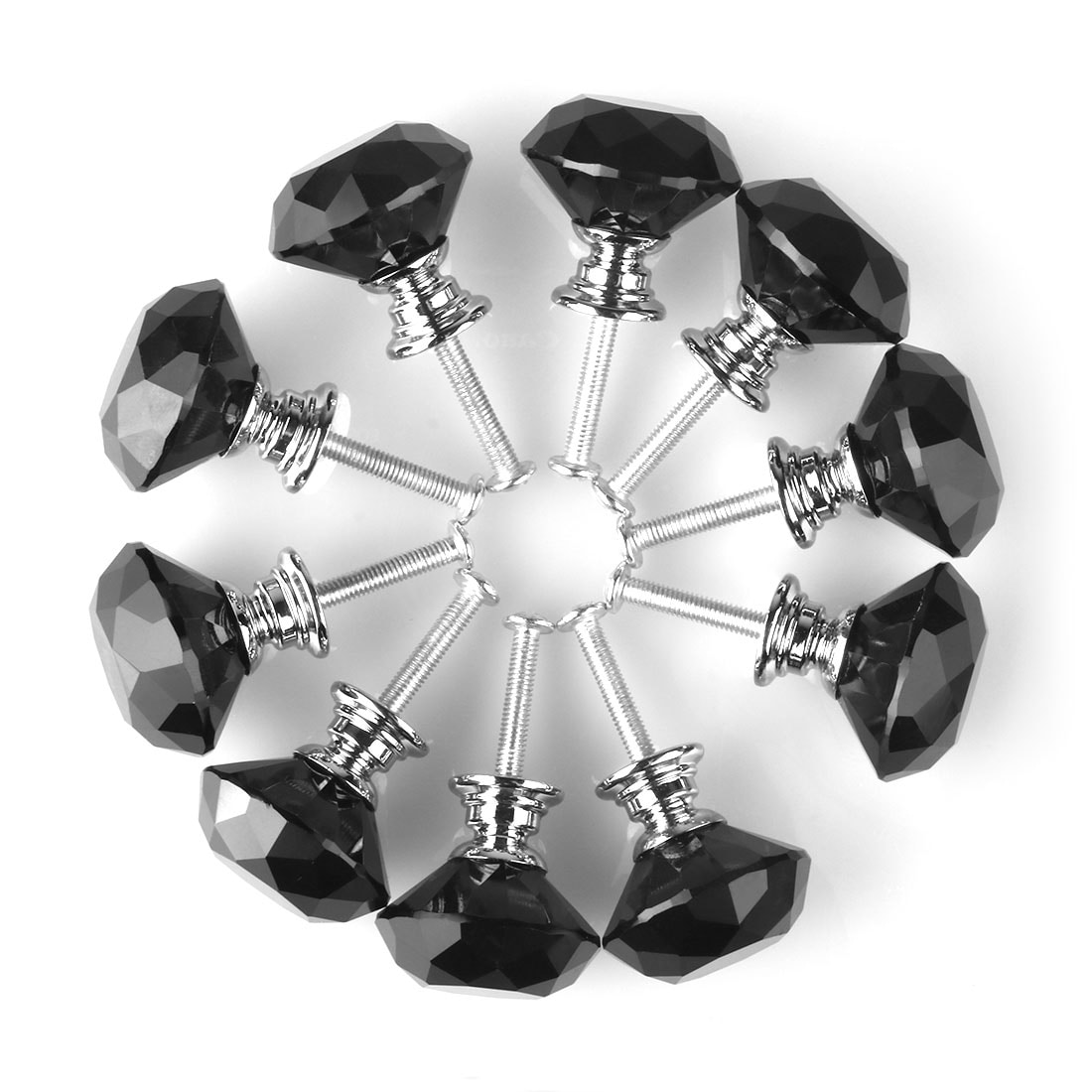 Shop Crystal Glass Door Drawer Knobs Cabinet Wardrobe Pull Handle