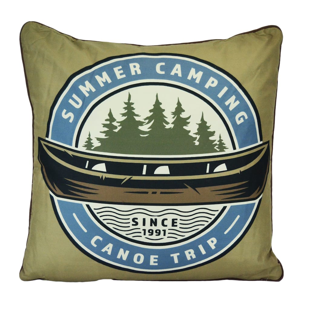 Donna Sharp Mountain Stream "Camping" Decorative Pillow