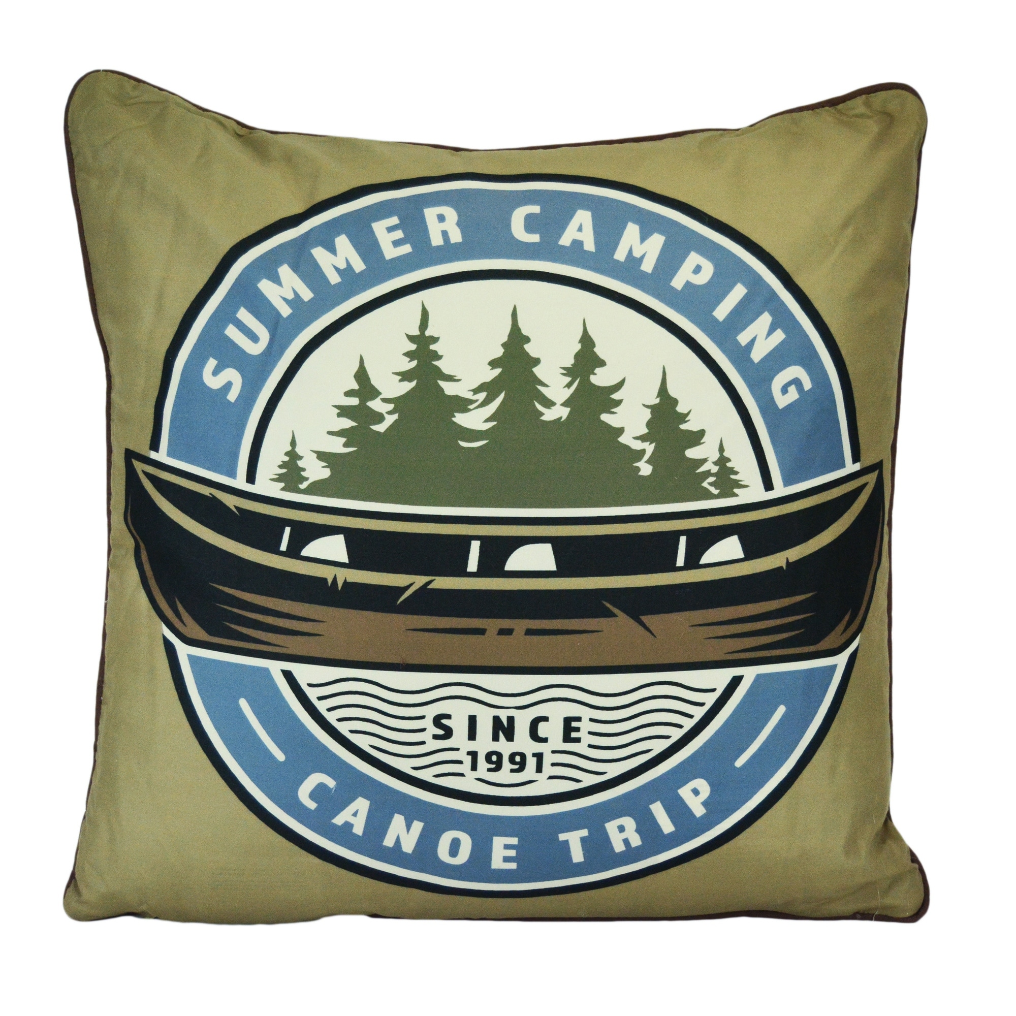 Donna Sharp Mountain Stream "Camping" Decorative Pillow