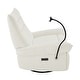 preview thumbnail 9 of 28, Upholstered Power Swivel Rocker Recliner Lounge Chair for Living Room