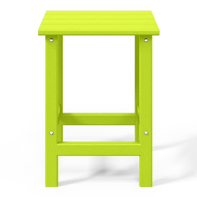 Polytrends Laguna Hdpe All Weather Outdoor Patio Square Side Table