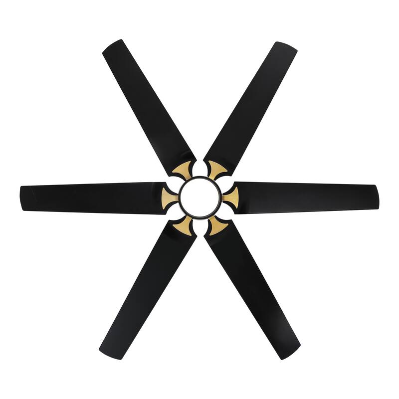 YUHAO 72 Inch Windmill Antique Black Industrial Wooden Large Ceiling Fans With LED Lights and Remote Control