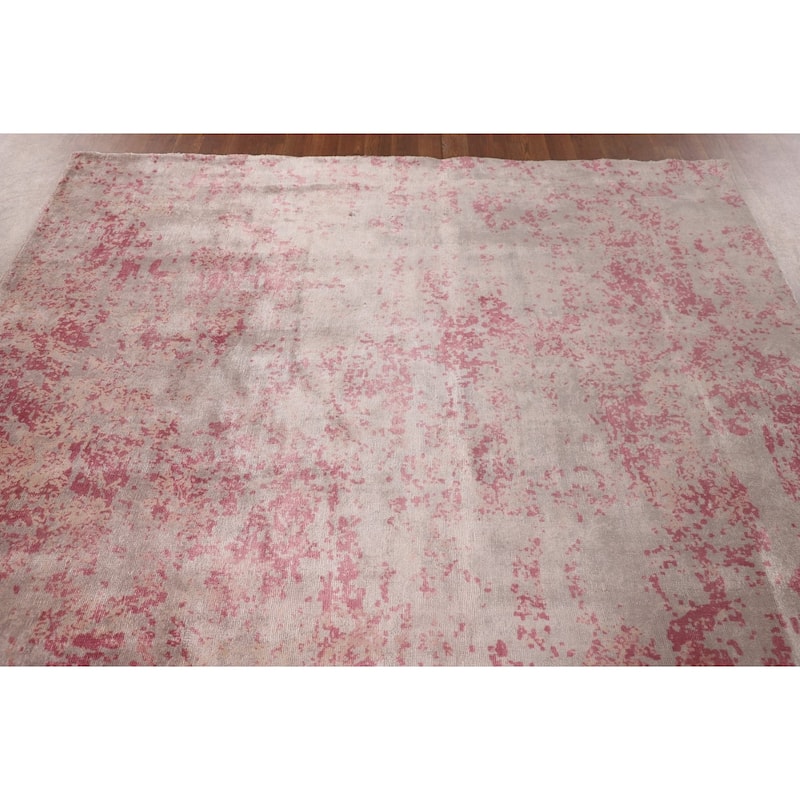 All-Over Abstract Modern Area Rug Handmade Wool Carpet - 6'6"x 9'9"