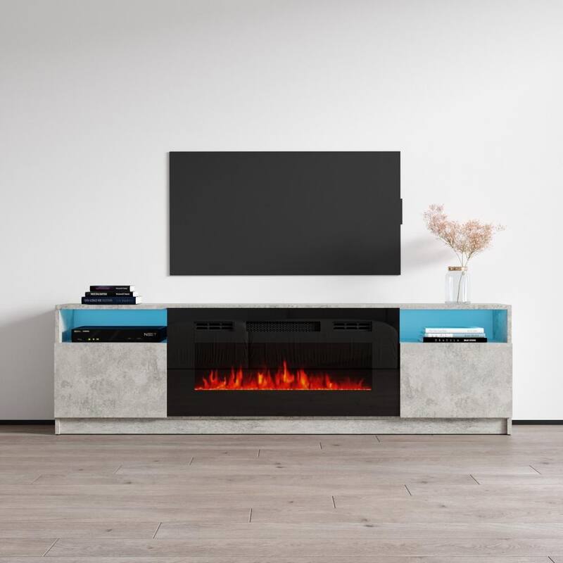 Strick & Bolton Amsden Electric Fireplace TV Stand On Sale Bed Bath