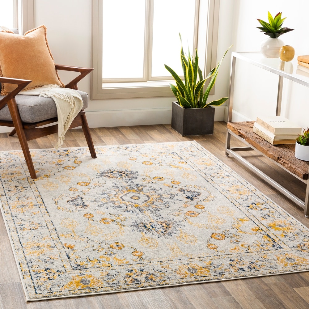 Livabliss Bellflower Distressed Oriental Area Rug