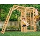 preview thumbnail 2 of 6, Hawthorn Outdoor Climber Playset | Monkey Bars, Swing & Octagon Climber for Kids - Natural