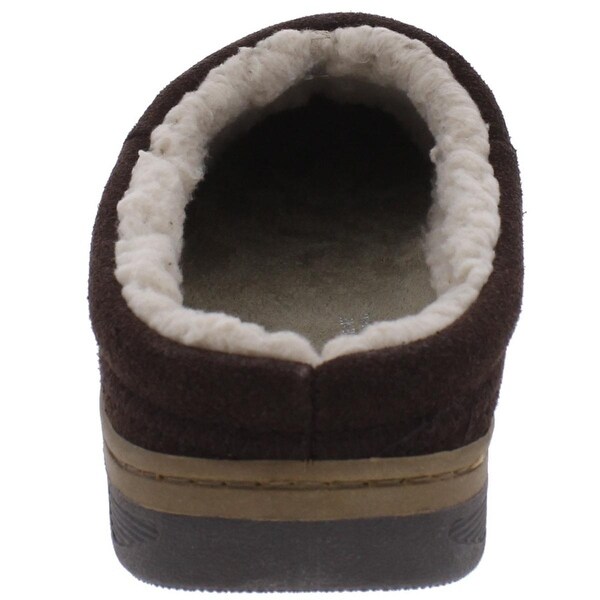 rockport suede clog slippers