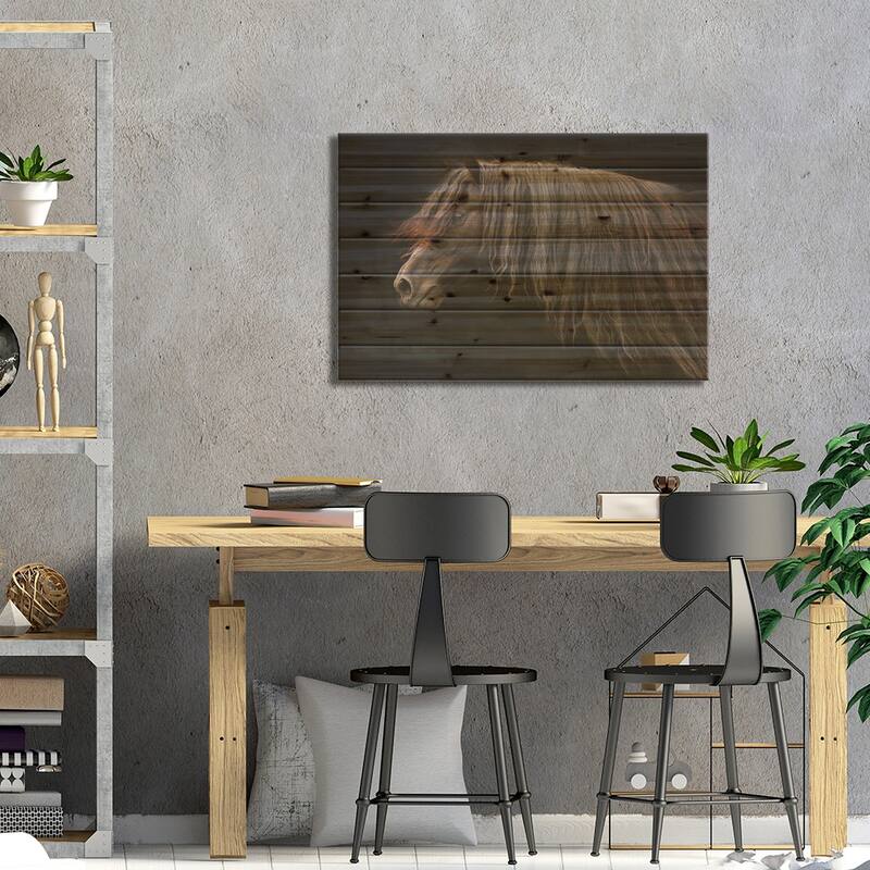 Ebony Print On Wood by Tony Stromberg - Multi-Color