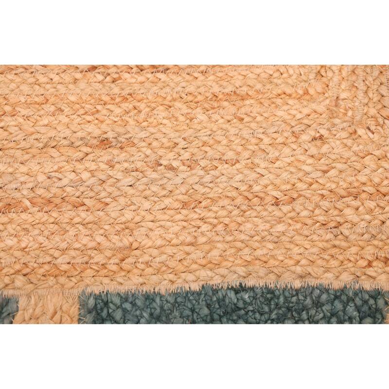 ECARPETGALLERY Braided Weave Palas Denizli Tan Jute Rug - 4'6 x 6'7