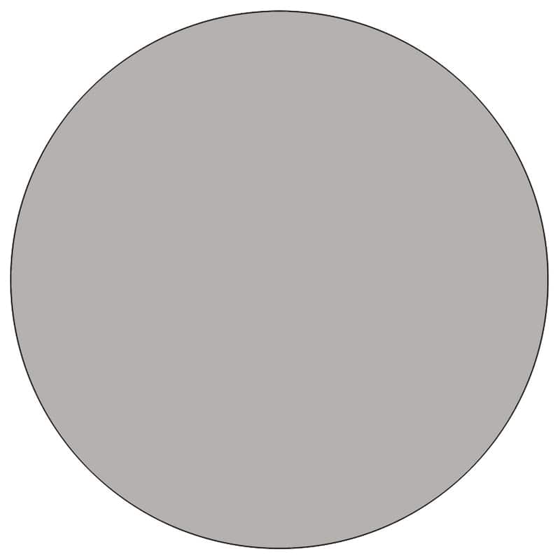 Mobile 42" Round HP Laminate Activity Table - Height Adjustable Short Legs - N/A