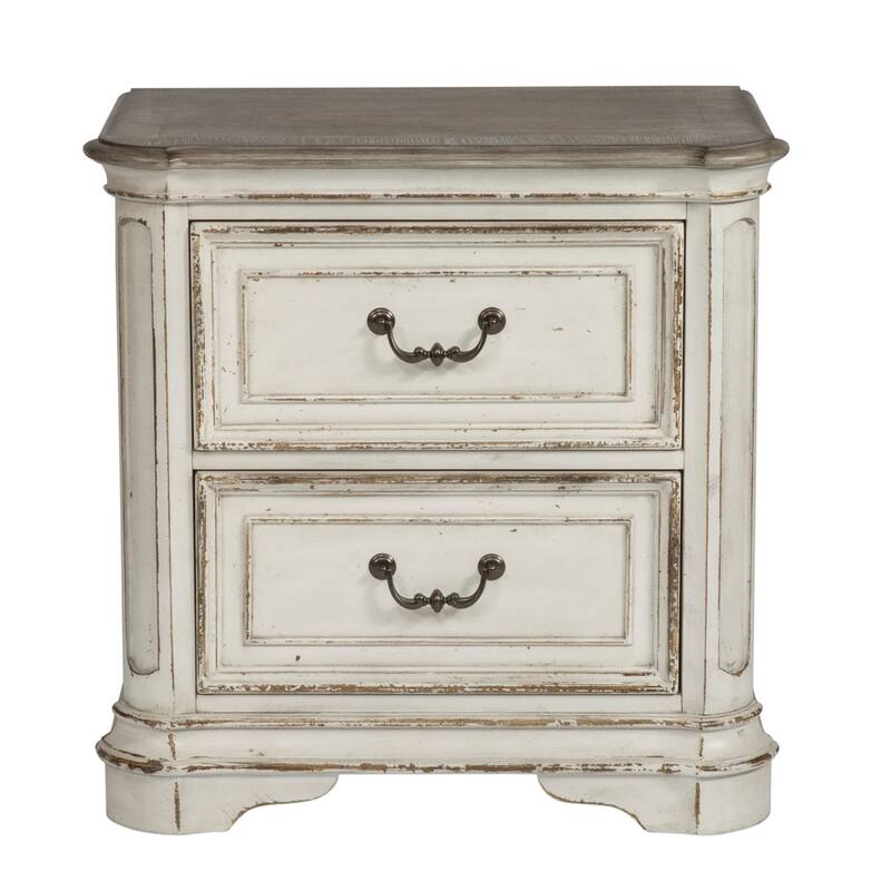 Liberty Furniture Magnolia Manor Upholstered Bed, Dresser & Mirror, Chest, Night Stand -California King, King or Queen