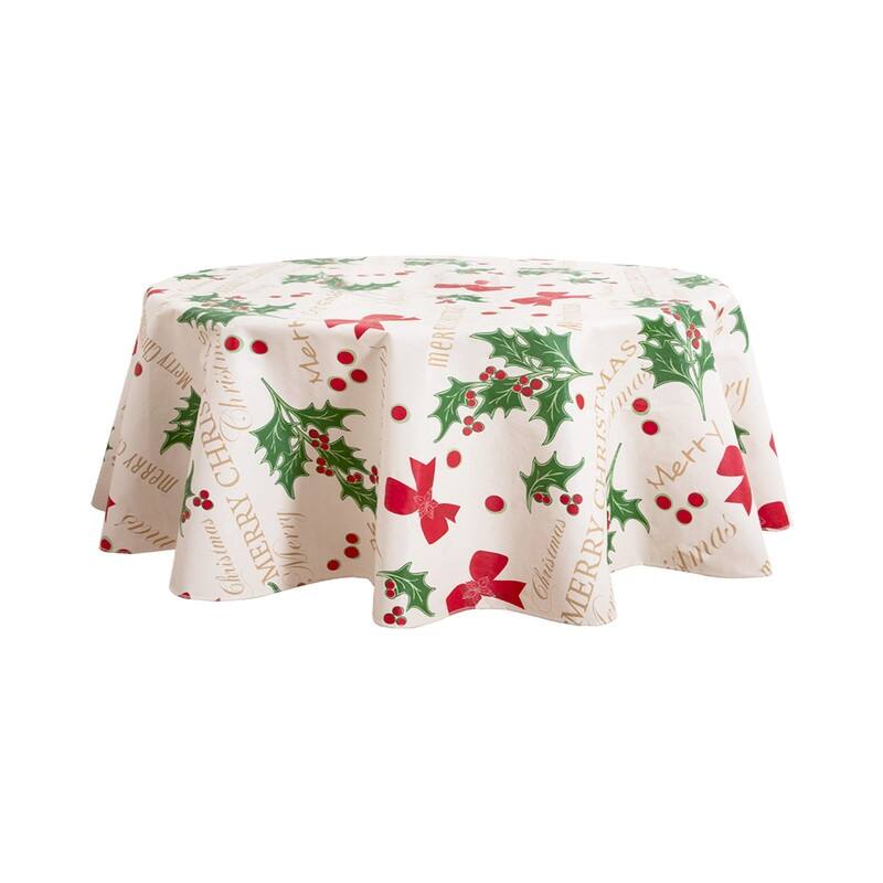 Ray Star Christmas Celebrate tablecloth High Quality Flannel Backing