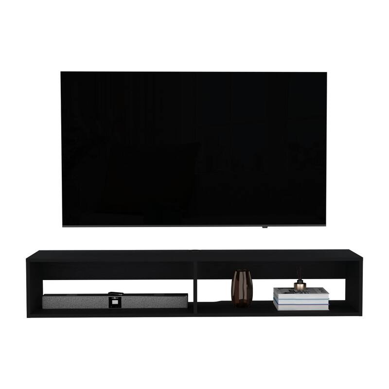 Modern Floating TV Stand Moore, Media Console for 60-69 Inch TVs, Spacious Shelves