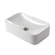 preview thumbnail 26 of 33, Kraus Elavo 19 inch Rectangle Porcelain Ceramic Vessel Bathroom Sink