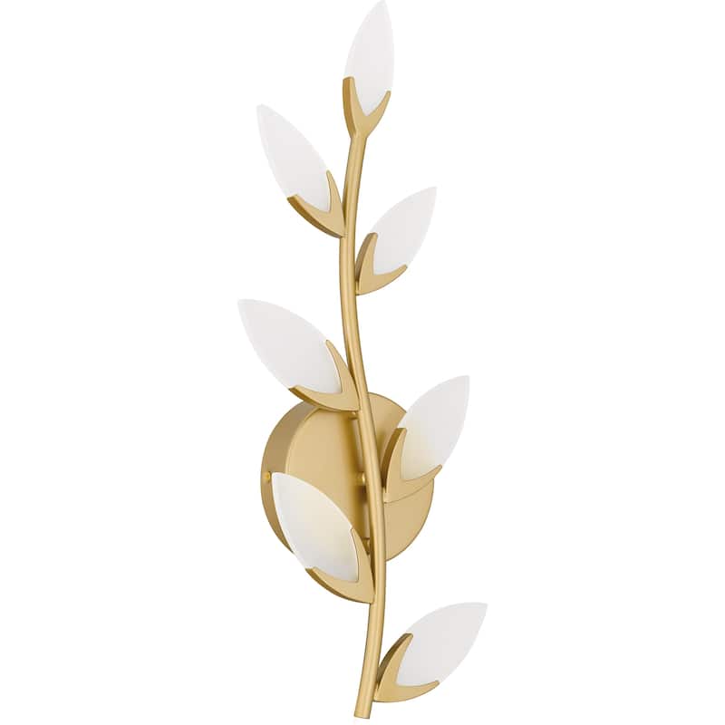 Flores Integrated LED Soft Gold Wall Sconce