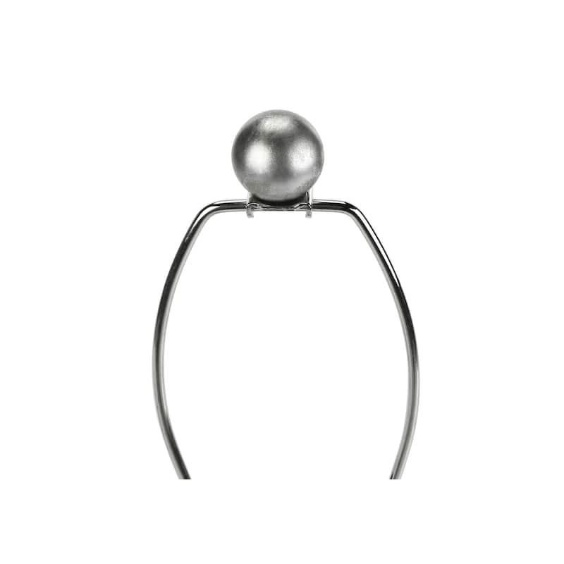 Lighting, 24"h, Table Lamp, Grey Resin, Ivory / Cream Shade, Contemporary