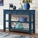 preview thumbnail 2 of 10, Console Table with 2 Drawers and 2 Tiers Shelves, Entryway Sofa Table Long Narrow Wood Console Table for Living Room Hallway