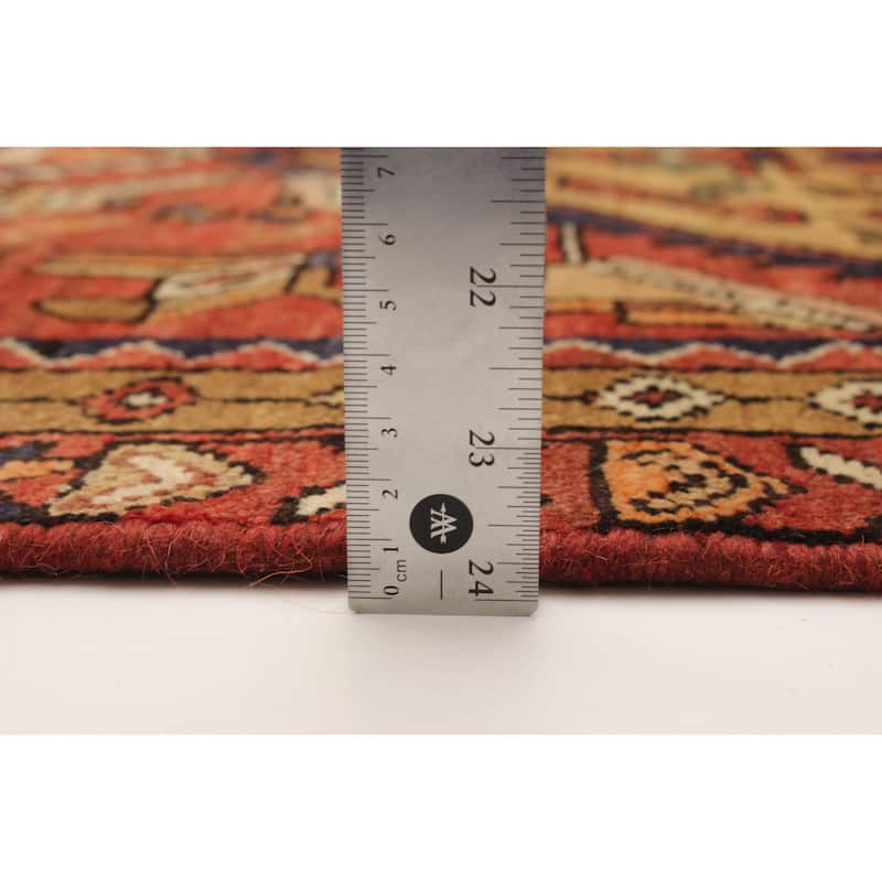 ECARPETGALLERY Hand-knotted Konya Anatolian Dark Copper Wool Rug - 3'6 x 10'8