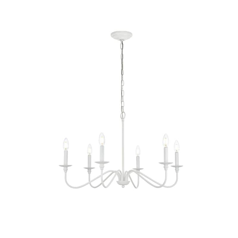 Indigo Home 36 inch chandelier - White