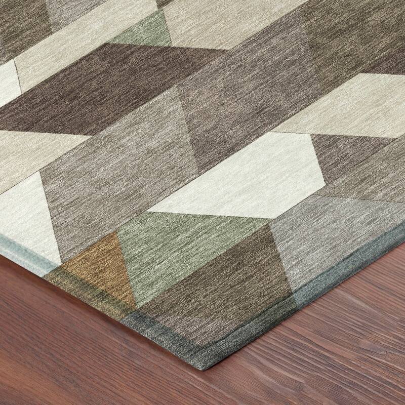 Machine Washable Indoor/ Outdoor Modern DeVaughn Chantille Rug