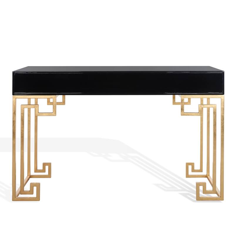SAFAVIEH Couture Aiman Lacquer White/ Gold Writing Desk