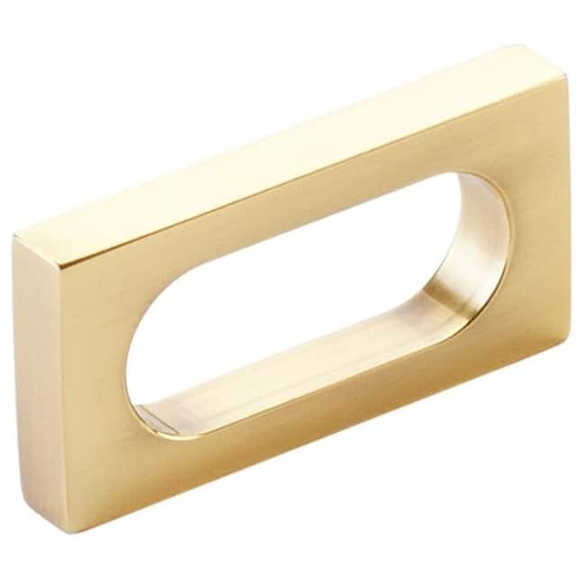 Schaub and Company 10031 Cafe Modern 2" Center to Center Rectangular - Vintage Brass