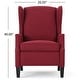 preview thumbnail 35 of 57, Wescott Contemporary Fabric Wingback Pushback Recliner by Christopher Knight Home