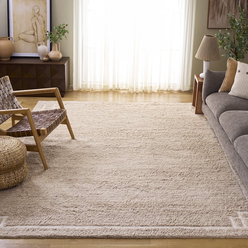 SAFAVIEH Handmade Casablanca Shag Solen Wool Rug