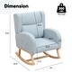 preview thumbnail 50 of 80, HOMYKA 28" Wide Rocking Chair for Nursery