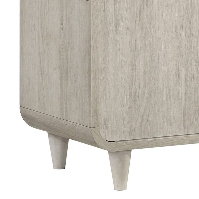 Meni TV Media Entertainment Stand, Shelves, 71 Inch Scandinavian White