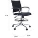 preview thumbnail 6 of 38, Office Chair With Arms Stools For Counter Height Bar Office Wheels PU Leather Rest Tilt Swivel Work Office Standing Desk