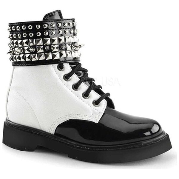white vegan leather boots