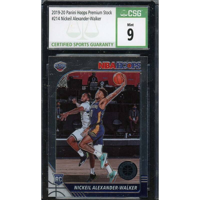 Nickeil Alexander-Walker 2019 Panini Hoops Premium Stock Rookie Card #214 CSG 9 - 8'6" x 11'6"