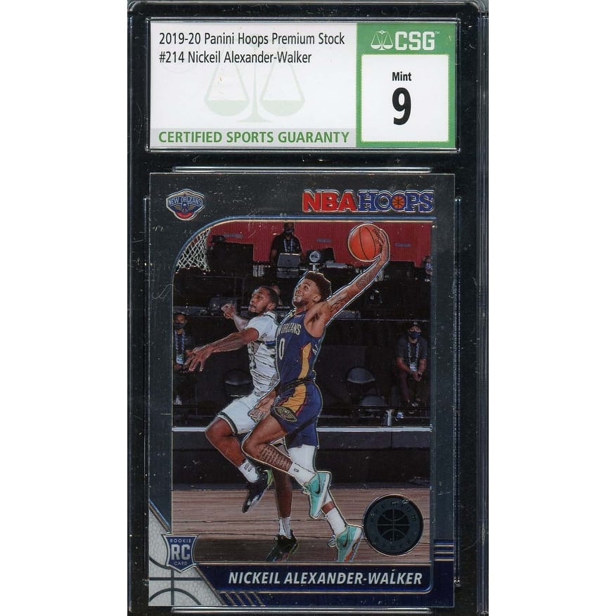 Nickeil Alexander-Walker 2019 Panini Hoops Premium Stock Rookie Card #214 CSG 9 - 8'6" x 11'6"