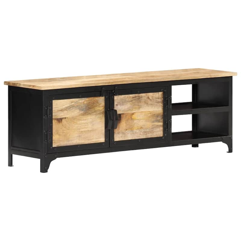 vidaXL TV Cabinet 47.2"x11.8"x15.7" Solid Mango Wood - 47.2" x 11.8" x 15.7"