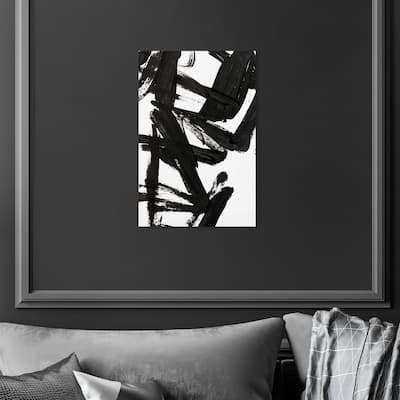 Oliver Gal 'Mindful Always Inverse' Abstract Black Wall Art Canvas
