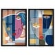 preview thumbnail 1 of 41, Abstract Mask Series Living Room Set Shadowbox Print by Art Remedy Black - 10" x 15"