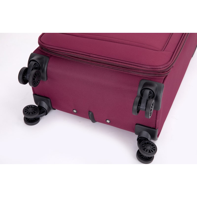 Carry On Luggage Sets 3 Piece, Softshell Lightweight Durable Suitcase with Spinner Wheels and Alloy Zipper, for Men Women