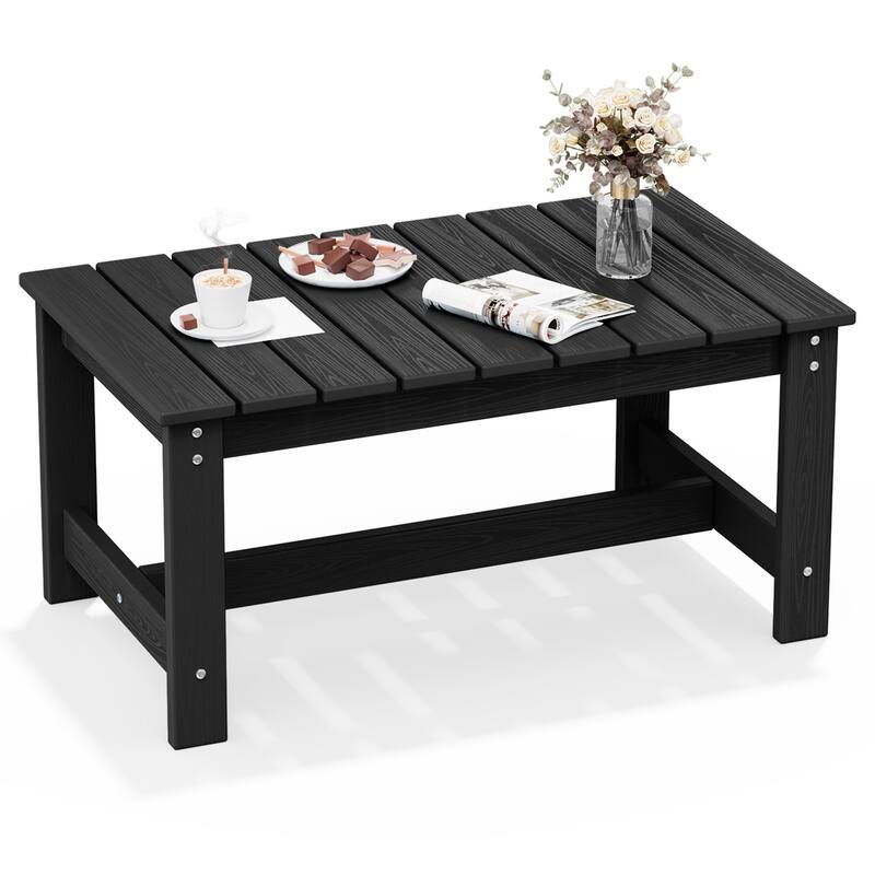 Outdoor Patio HDPE Rectangle Coffee Table