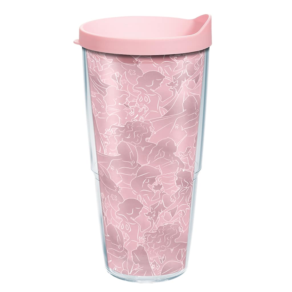 Tervis Disney Princess Heart of Gold Group Made in USA Double Walled Insulated Travel Tumbler, Classic - 24oz