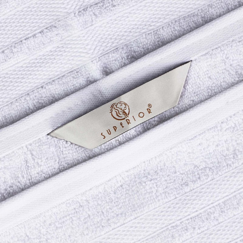 Superior Ultra-Soft Cotton Solid Medium Weight Bath Towel Set of 2