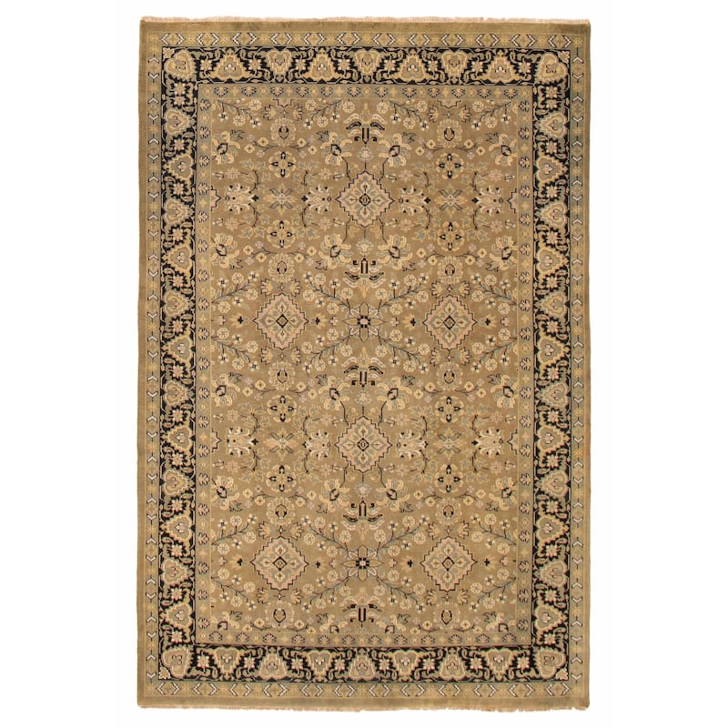 ECARPETGALLERY Hand-knotted Finest Agra Jaipur Olive Wool Rug - 5'10 x 8'10 - Olive - 5'10 x 8'10