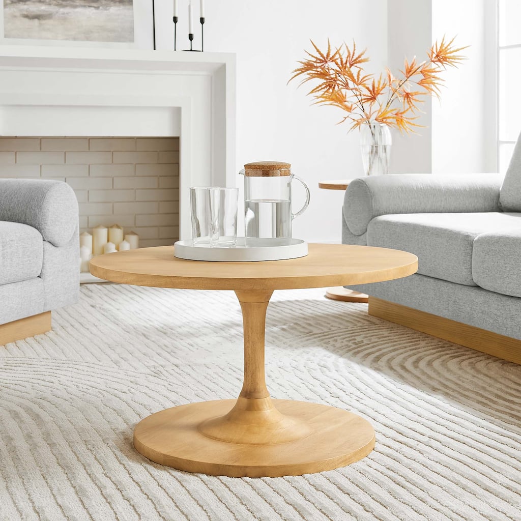 Lina 30" Round Wood Coffee Table