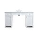 preview thumbnail 1 of 9, Elegant Lighting VF14960 Cooper 60" Free Standing Single Basin Vanity White