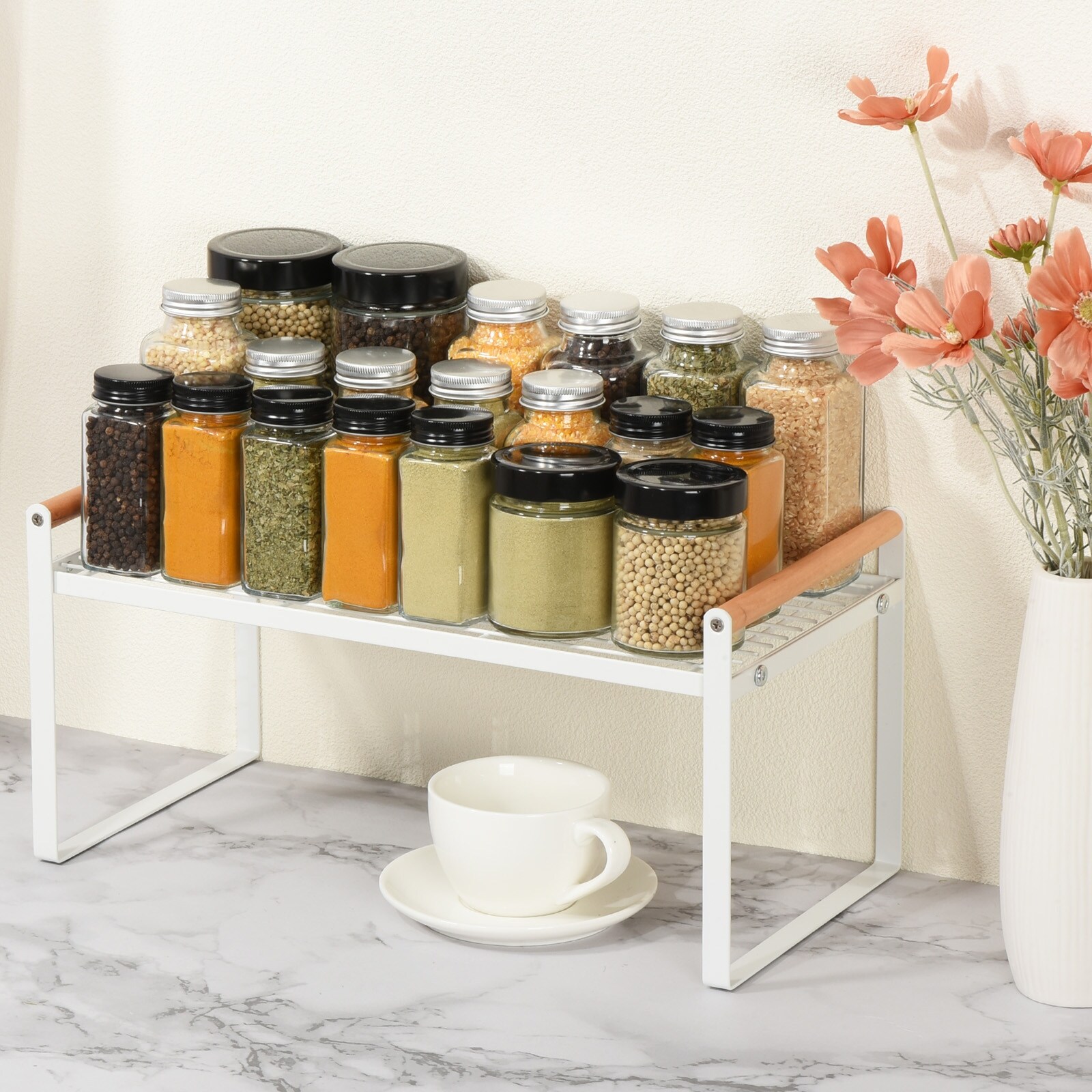 Stacking spice rack outlet